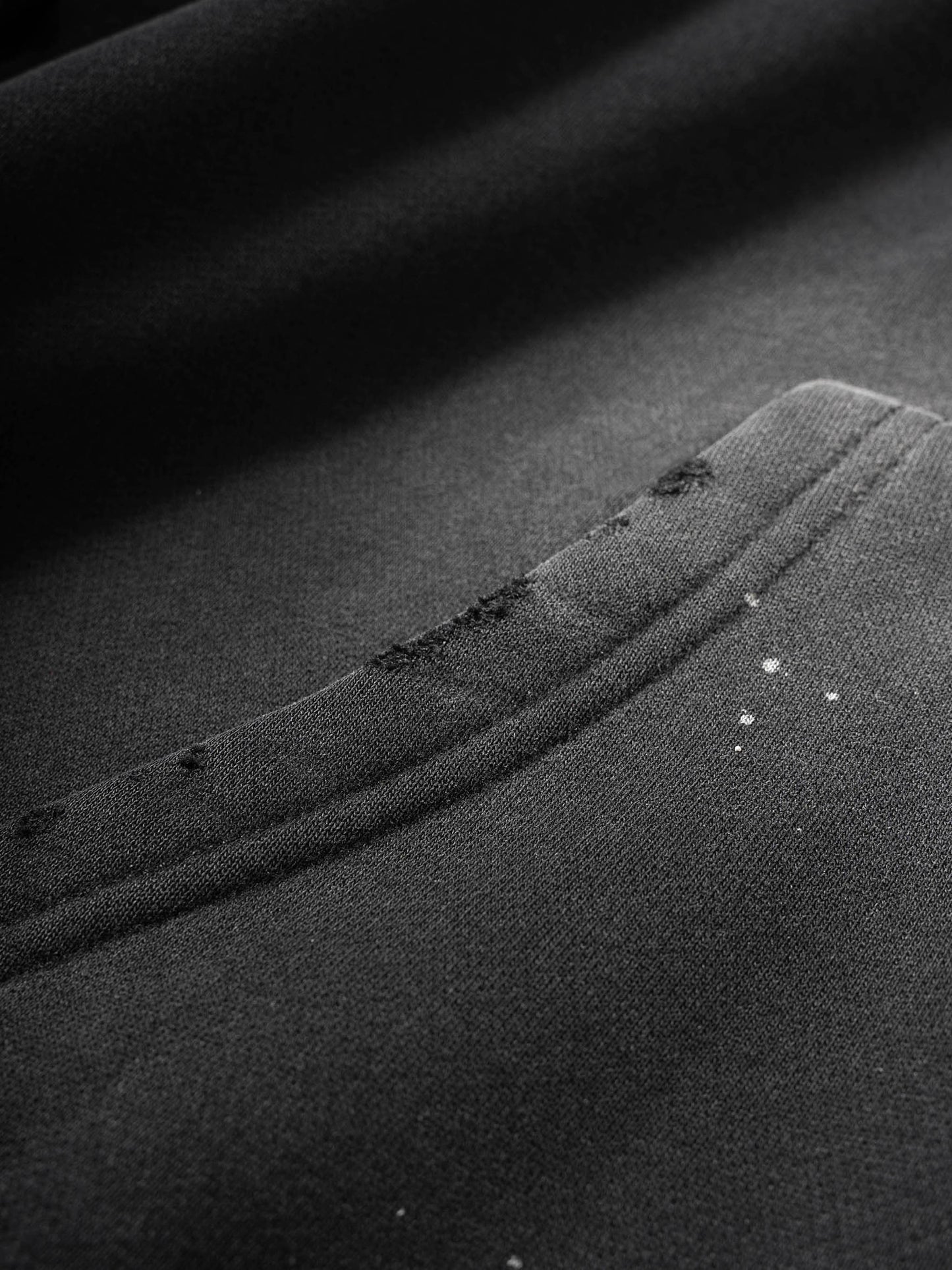 "Bad Paint Job" Frayed Fleece Hoodie