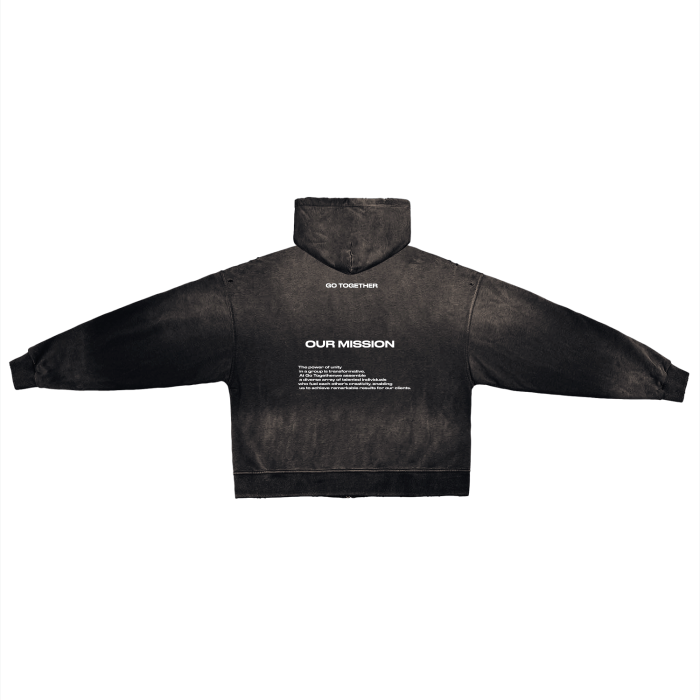 "Go Togethers Mission" Washed Zip Hoodie