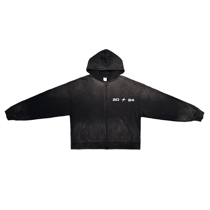 "Go Togethers Mission" Washed Zip Hoodie