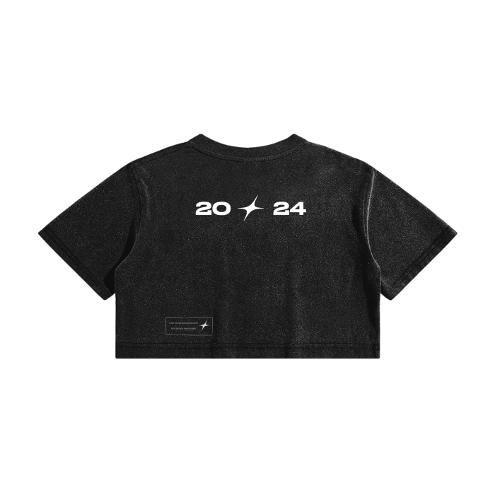"White Star" Crop Top T-Shirt